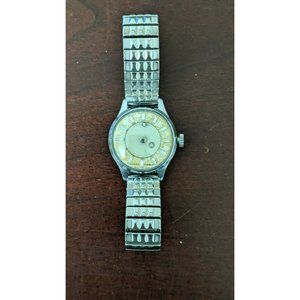 Vintage 1950s “Mystery” Louvic de Luxe 36mm Swiss Mechanical Hand-Wind Watch